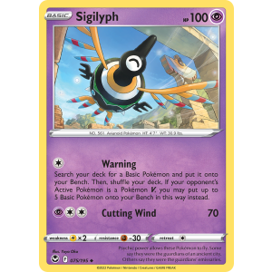 Sigilyph 75/195 Pokemon TCG Sword & Shield Silver Tempest