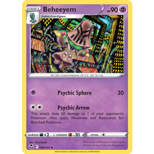 Beheeyem 80/195 Pokemon TCG Sword & Shield Silver Tempest