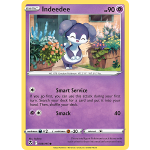 Indeedee 86/195 Pokemon TCG Sword & Shield Silver Tempest