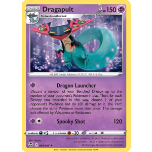 Rare Holo Dragapult 89/195 Pokemon TCG Sword & Shield Silver Tempest