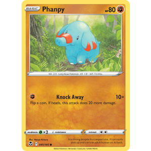 Phanpy 91/195 Pokemon TCG Sword & Shield Silver Tempest