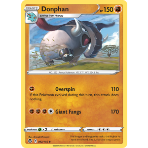 Donphan 92/195 Pokemon TCG Sword & Shield Silver Tempest