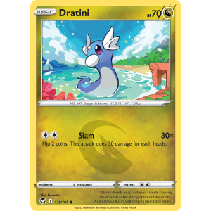 Dratini 129/195 Pokemon TCG Sword & Shield Silver Tempest