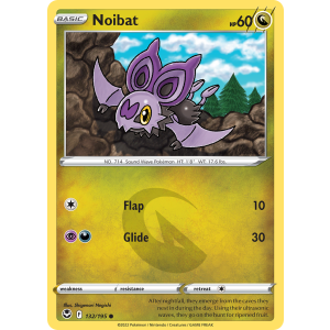 Noibat 132/195 Pokemon TCG Sword & Shield Silver Tempest