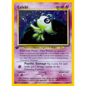 Rare Holo Celebi 3/64 Pokemon TCG Neo Neo Revelation