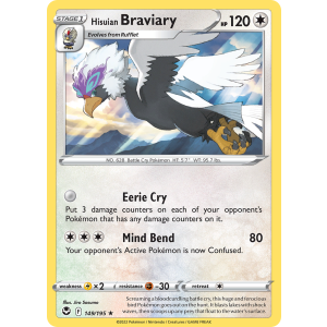 Hisuian Braviary 149/195 Pokemon TCG Sword & Shield Silver Tempest