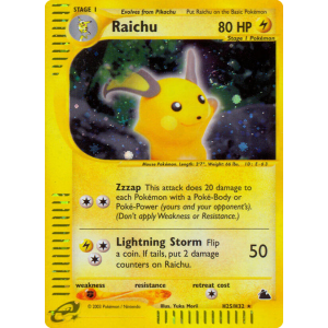 Rare Holo Raichu H25/144 Pokemon TCG E-Card Skyridge