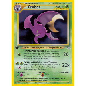 Rare Holo Crobat 4/64 Pokemon TCG Neo Neo Revelation