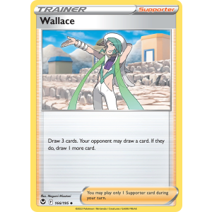 Wallace 166/195 Pokemon TCG Sword & Shield Silver Tempest