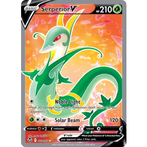 Rare Ultra Serperior V 170/195 Pokemon TCG Sword & Shield Silver Tempest