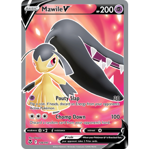 Rare Ultra Mawile V 178/195 Pokemon TCG Sword & Shield Silver Tempest