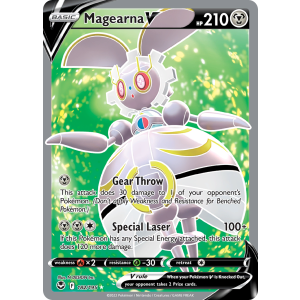 Rare Ultra Magearna V 182/195 Pokemon TCG Sword & Shield Silver Tempest