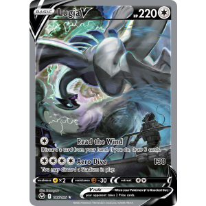 Rare Ultra Lugia V 186/195 Pokemon TCG Sword & Shield Silver Tempest