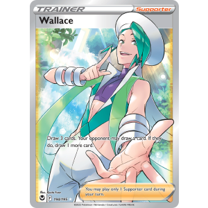 Rare Ultra Wallace 194/195 Pokemon TCG Sword & Shield Silver Tempest