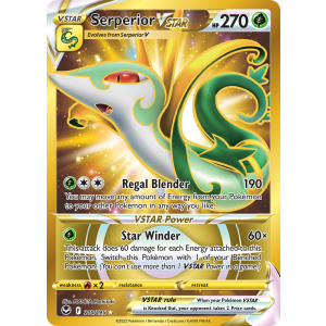 Rare Secret Serperior VSTAR 210/195 Pokemon TCG Sword & Shield Silver Tempest