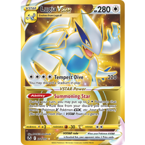 Rare Secret Lugia VSTAR 211/195 Pokemon TCG Sword & Shield Silver Tempest