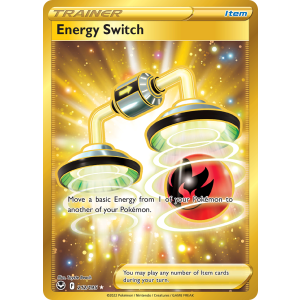 Rare Secret Energy Switch 212/195 Pokemon TCG Sword & Shield Silver Tempest