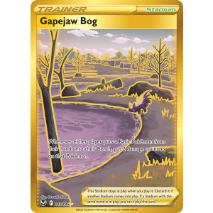 Rare Secret Gapejaw Bog 213/195 Pokemon TCG Sword & Shield Silver Tempest