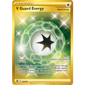 Rare Secret V Guard Energy 215/195 Pokemon TCG Sword & Shield Silver Tempest