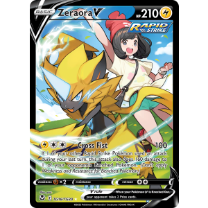 Rare Holo V Zeraora V TG16/30 Pokemon TCG Sword & Shield Silver Tempest Trainer Gallery