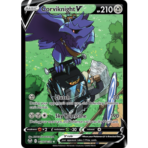 Rare Holo V Corviknight V TG18/30 Pokemon TCG Sword & Shield Silver Tempest Trainer Gallery