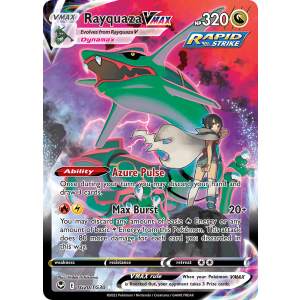 Rare Holo VMAX Rayquaza VMAX TG20/30 Pokemon TCG Sword & Shield Silver Tempest Trainer Gallery