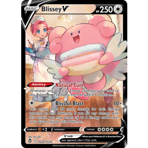 Rare Holo V Blissey V TG22/30 Pokemon TCG Sword & Shield Silver Tempest Trainer Gallery