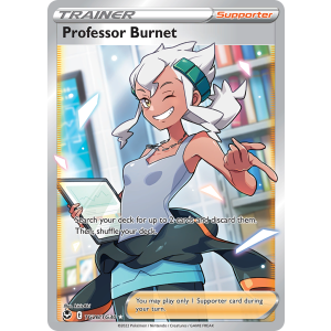 Rare Ultra Professor Burnet TG26/30 Pokemon TCG Sword & Shield Silver Tempest Trainer Gallery