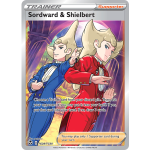 Rare Ultra Sordward & Shielbert TG28/30 Pokemon TCG Sword & Shield Silver Tempest Trainer Gallery