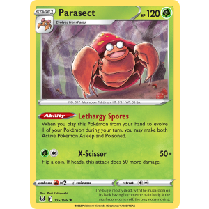 Parasect 5/196 Pokemon TCG Sword & Shield Lost Origin