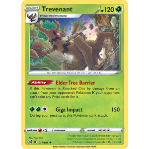 Rare Holo Trevenant 17/196 Pokemon TCG Sword & Shield Lost Origin