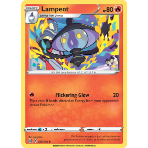 Lampent 25/196 Pokemon TCG Sword & Shield Lost Origin