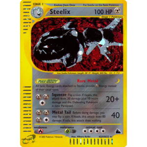 Rare Holo Steelix H29/144 Pokemon TCG E-Card Skyridge