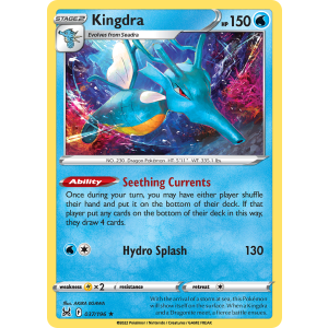 Rare Holo Kingdra 37/196 Pokemon TCG Sword & Shield Lost Origin