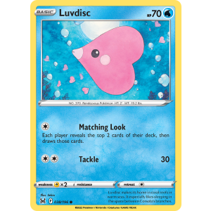 Luvdisc 38/196 Pokemon TCG Sword & Shield Lost Origin