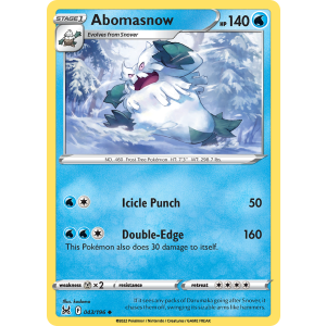 Abomasnow 43/196 Pokemon TCG Sword & Shield Lost Origin