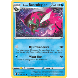 Rare Holo Hisuian Basculegion 45/196 Pokemon TCG Sword & Shield Lost Origin