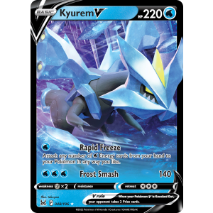 Rare Holo V Kyurem V 48/196 Pokemon TCG Sword & Shield Lost Origin