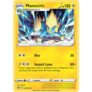 Manectric 55/196 Pokemon TCG Sword & Shield Lost Origin