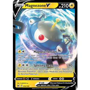 Rare Holo V Magnezone V 56/196 Pokemon TCG Sword & Shield Lost Origin