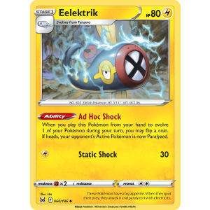 Eelektrik 60/196 Pokemon TCG Sword & Shield Lost Origin