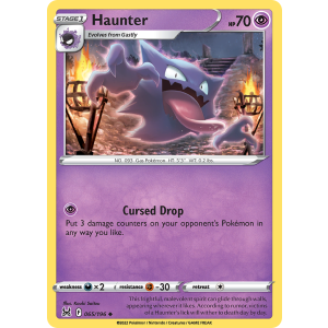 Haunter 65/196 Pokemon TCG Sword & Shield Lost Origin