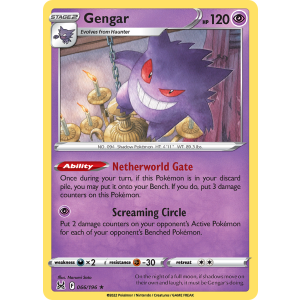 Rare Holo Gengar 66/196 Pokemon TCG Sword & Shield Lost Origin