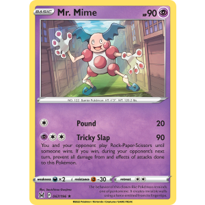 Mr. Mime 67/196 Pokemon TCG Sword & Shield Lost Origin