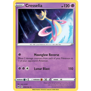 Rare Holo Cresselia 74/196 Pokemon TCG Sword & Shield Lost Origin