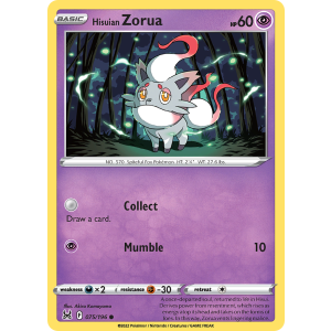 Hisuian Zorua 75/196 Pokemon TCG Sword & Shield Lost Origin