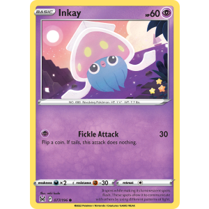 Inkay 77/196 Pokemon TCG Sword & Shield Lost Origin