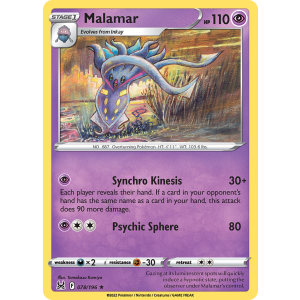 Malamar 78/196 Pokemon TCG Sword & Shield Lost Origin