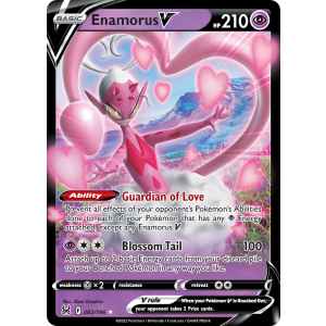 Rare Holo V Enamorus V 82/196 Pokemon TCG Sword & Shield Lost Origin