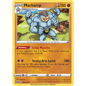 Rare Holo Machamp 88/196 Pokemon TCG Sword & Shield Lost Origin